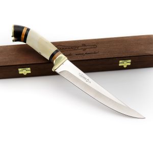 Garfo Artesanal p/ Churrasco Cabo em Osso 33cm - Zakharov